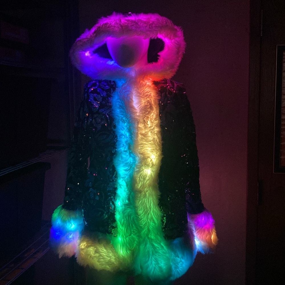 Furrocious Furr Light Up Festival Coat